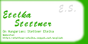 etelka stettner business card